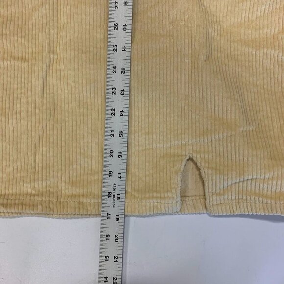 Bp Women's Corduroy Notched‎ Hem High Waist Corduroy Skirt In Tan Size 3X NWT - Picture 14 of 15